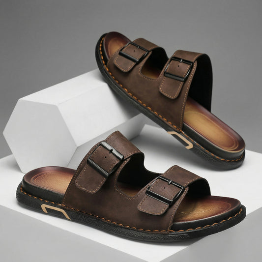 Cavallo Leather Buckle Sandals