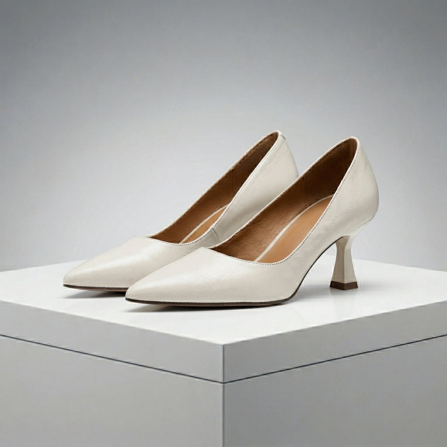 Lucia Genuine Leather Pointed Heels