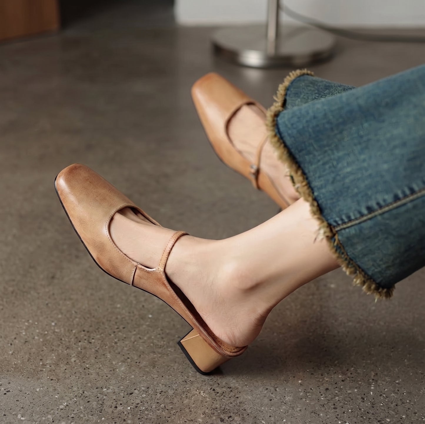Alina Leather Mules
