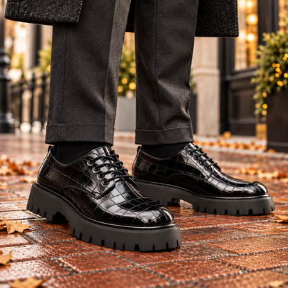 Hayes Leather Lug Sole Shoes