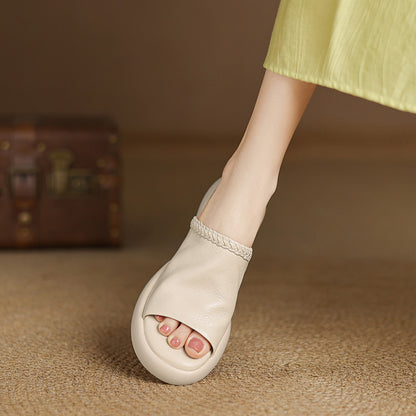 Aveline Genuine Leather Platform Sandals