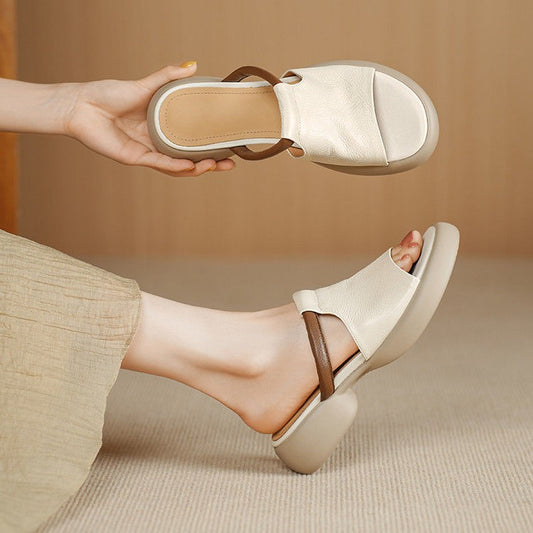 Liora Leather Platform Sandals