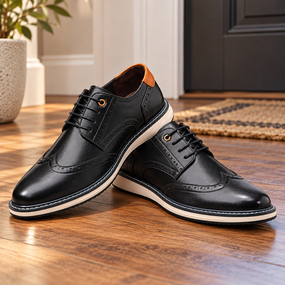 Alder Leather Brogue Shoes