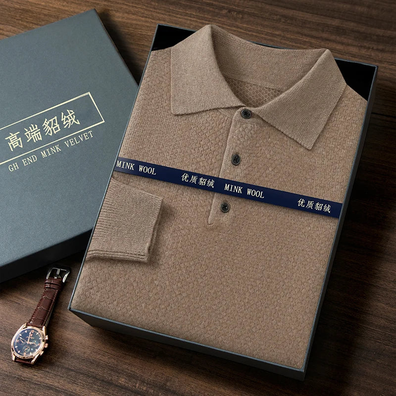 Cavallo Cashmere Longsleeve Polo