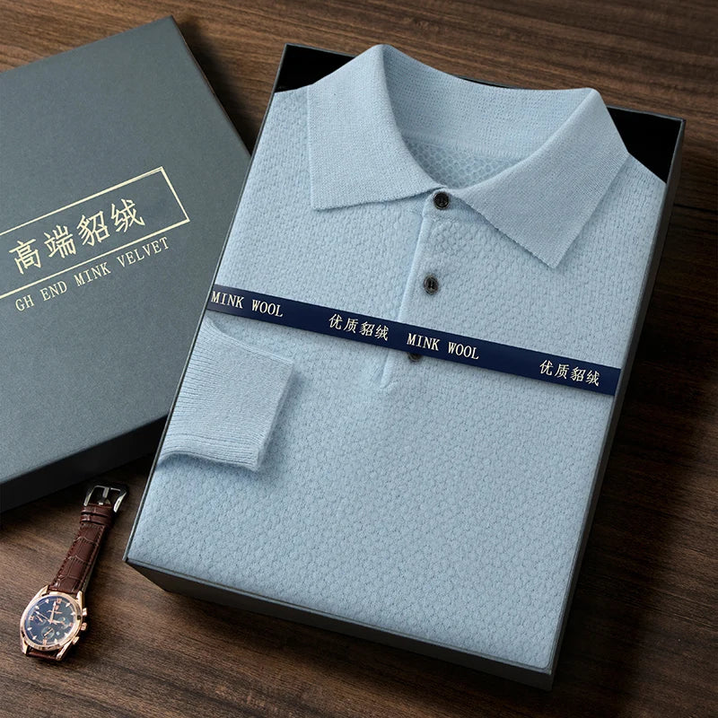 Cavallo Cashmere Longsleeve Polo