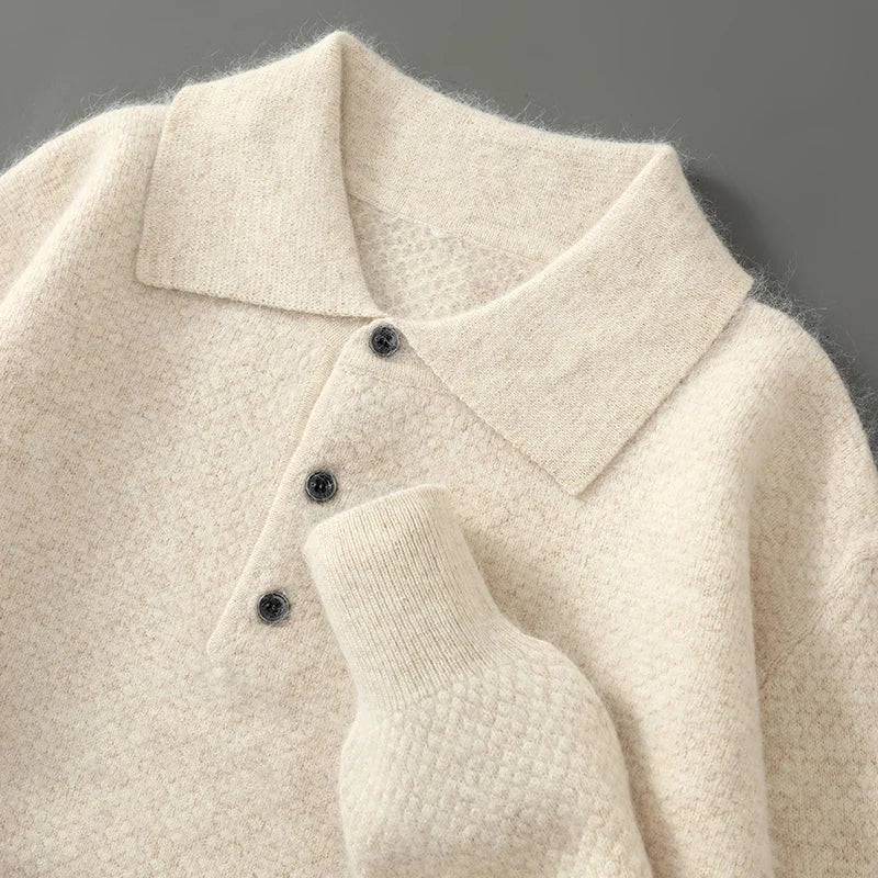 Cavallo Cashmere Longsleeve Polo