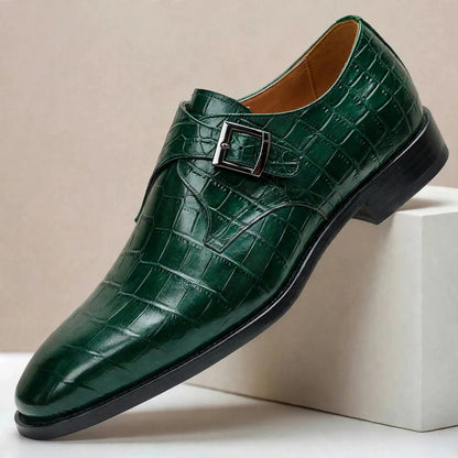 Hayes Genuine Leather Monk Strap Shoes