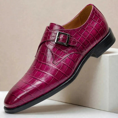 Hayes Genuine Leather Monk Strap Shoes
