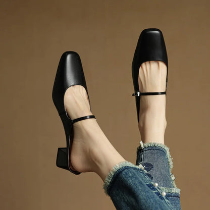 Alina Leather Mules