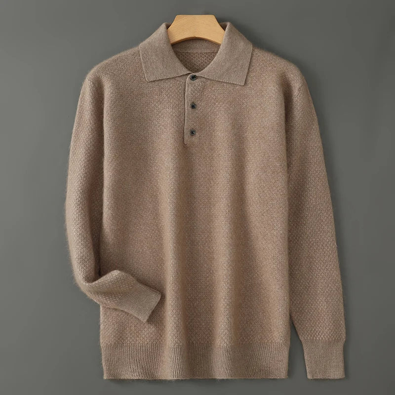 Cavallo Cashmere Longsleeve Polo