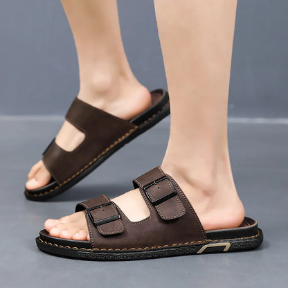 Cavallo Leather Buckle Sandals