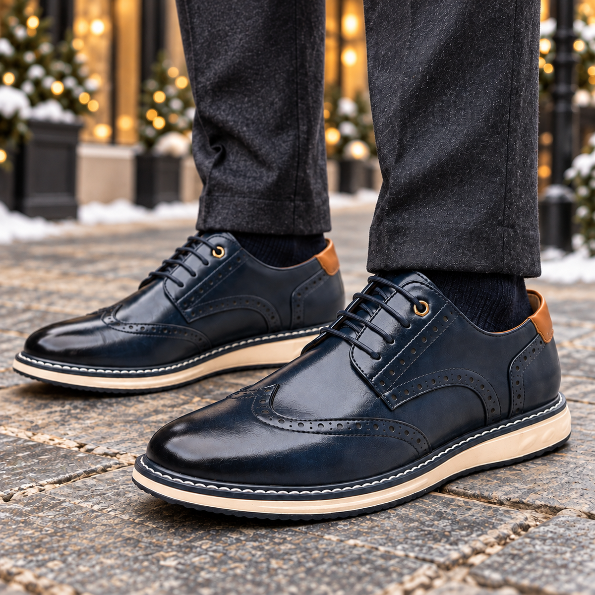 Alder Leather Brogue Shoes