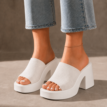Elise Knit Platform Sandals