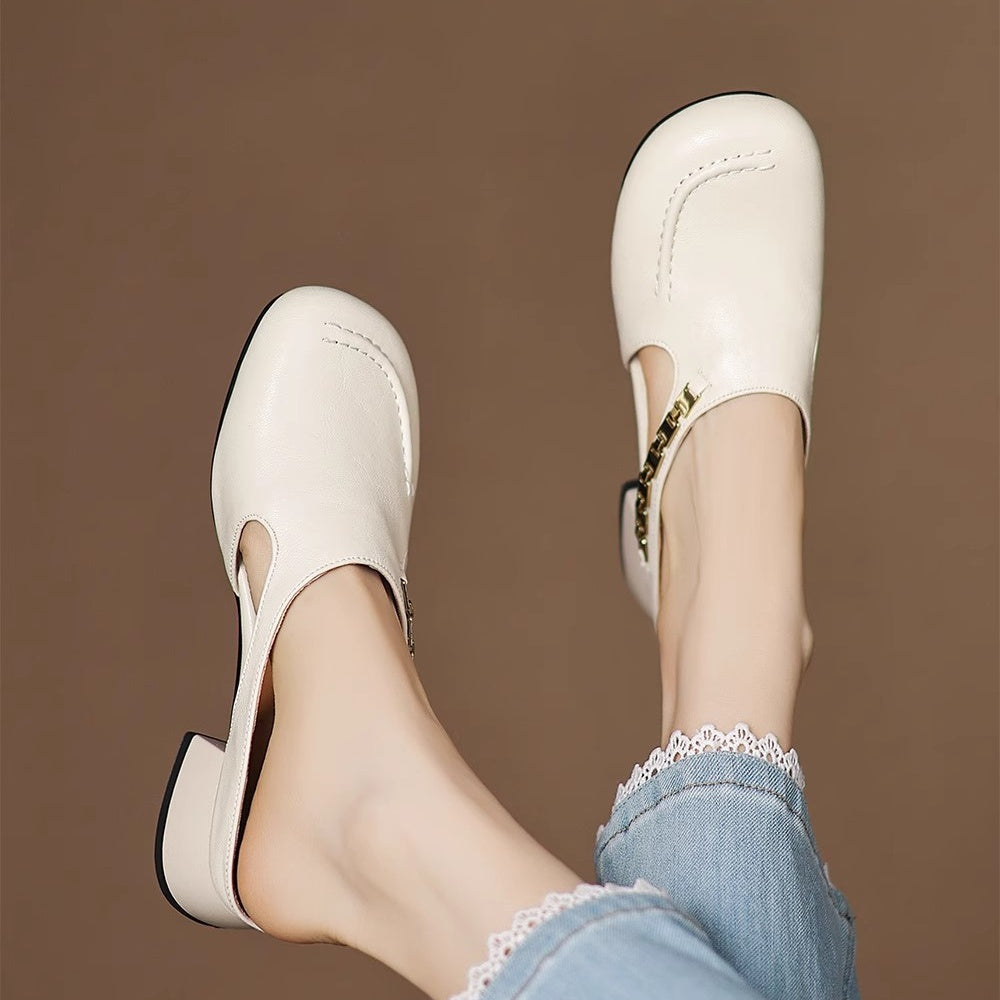 Selene Leather Mules